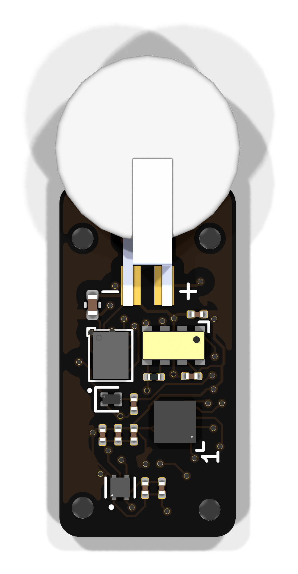 CompassTag, top side