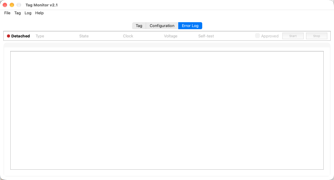 Tag Monitor error log