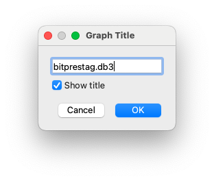 SensorViz Graph Title dialog
